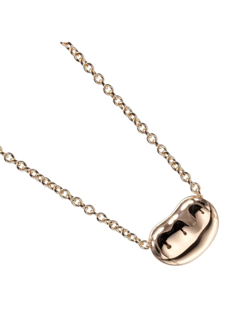 Tiffany & Co Bean 9 Model 18k Pink Gold Necklace